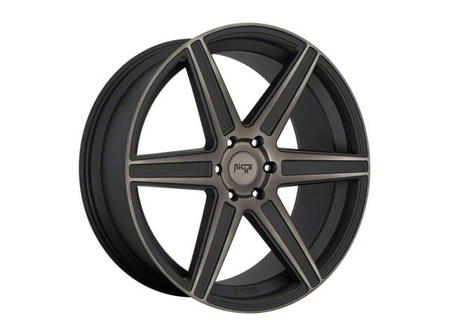 Niche Carina Matte Machined Double Dark Tint Wheel; 20x9 (06-10 RWD Charger)