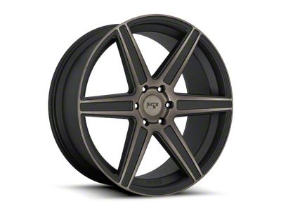 Niche Carina Matte Machined Double Dark Tint Wheel; Rear Only; 20x10.5 (06-10 RWD Charger)