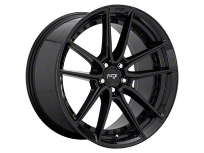 Niche DFS Gloss Black Wheel; 20x9; 18mm Offset (06-10 RWD Charger)