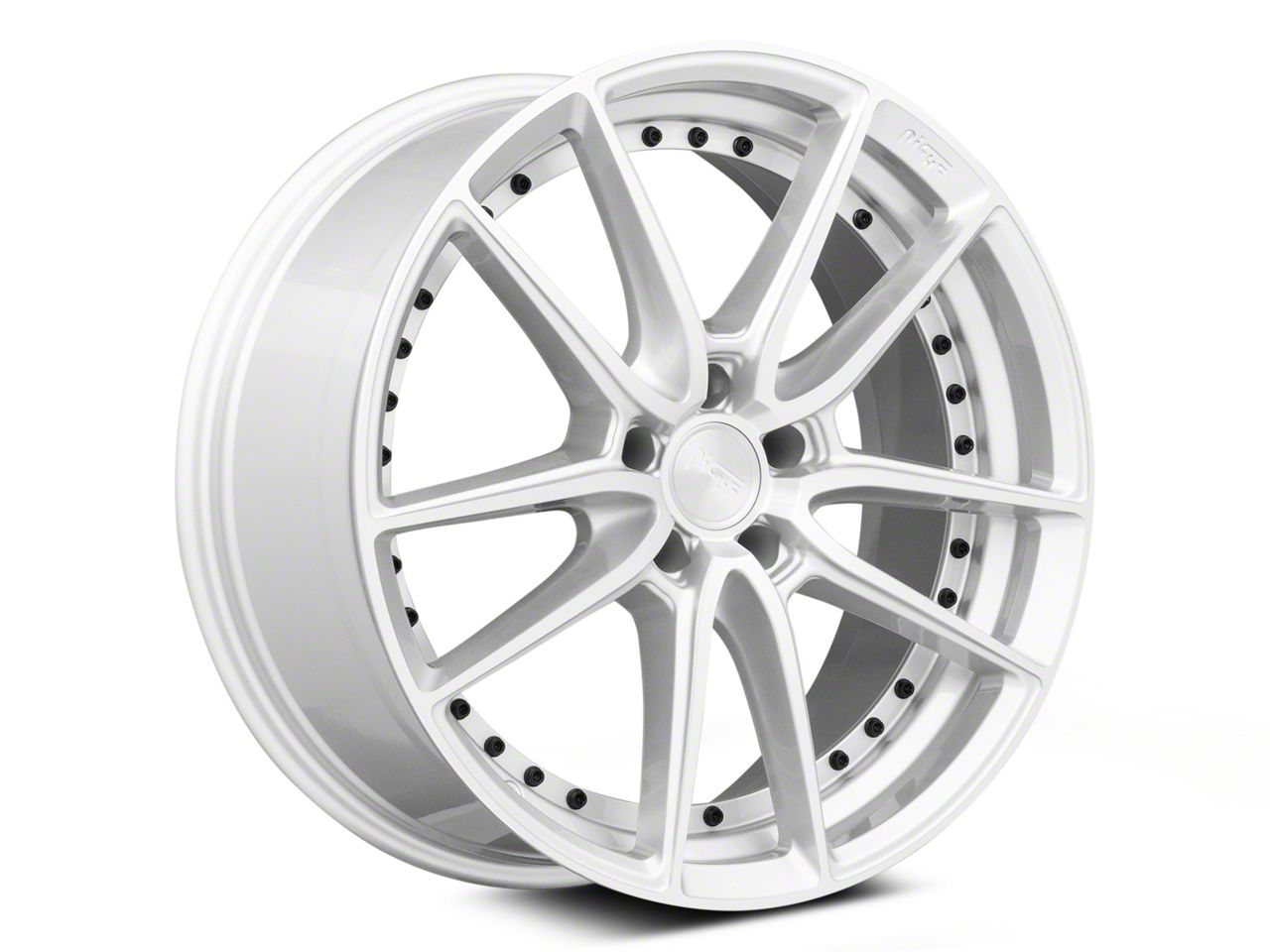 Spec-1 Camaro SP-52 Gloss Black and Red Machined Wheel; 20x8 Spec-1 Camaro SP-52 Gloss Black and Red Machined Wheel; 20x8
