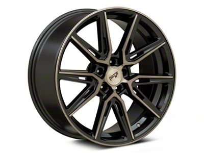 Niche Gemello Gloss Machined Double Dark Tint Wheel; 20x9; 18mm Offset (06-10 RWD Charger)