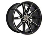 Niche Gemello Gloss Machined Double Dark Tint Wheel; Rear Only; 20x10.5; 20mm Offset (06-10 RWD Charger)