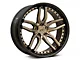 Niche Methos Matte Bronze Black Bead Ring Wheel; Rear Only; 20x10.5 (06-10 RWD Charger)