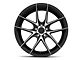 Niche Targa Black Machined Wheel; 22x9 (06-10 RWD Charger)