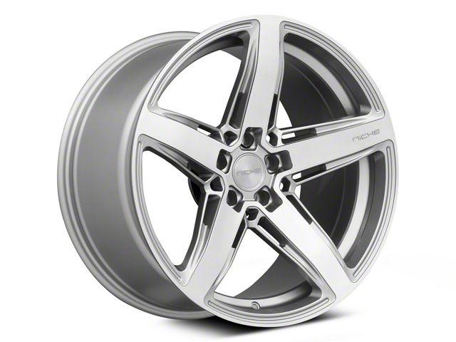 Niche Teramo Anthracite Brushed Face Tint Clear Wheel; Rear Only; 20x11 (06-10 RWD Charger)