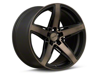 Niche Teramo Matte Black with Double Dark Tint Wheel; Rear Only; 20x11; 20mm Offset (06-10 RWD Charger)