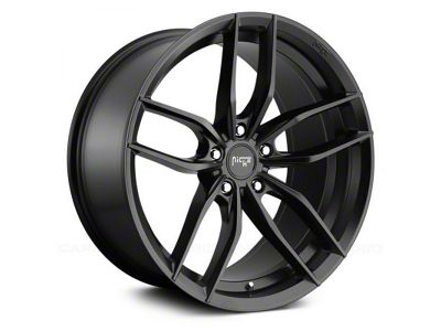 Niche Vosso Matte Black Wheel; 18x8; 40mm Offset (06-10 RWD Charger)