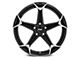 Niche Arrow Gloss Black Brushed Wheel; Rear Only; 20x10.5 (10-15 Camaro)