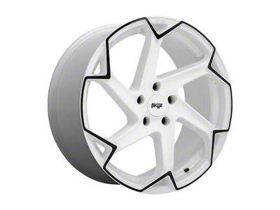 Niche Flash Gloss White with Black Wheel; 20x9 (10-15 Camaro)