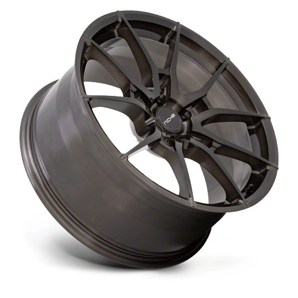 Niche Camaro Kanan Brushed Candy Smoke Wheel; Rear Only