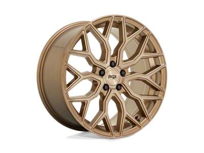 Niche Mazzanti Bronze Brushed Wheel; 22x10; 30mm Offset (10-15 Camaro, Excluding ZL1)
