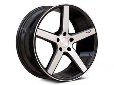 Niche Milan Gloss Black Brushed Wheel; 20x8.5; 35mm Offset (10-15 Camaro)