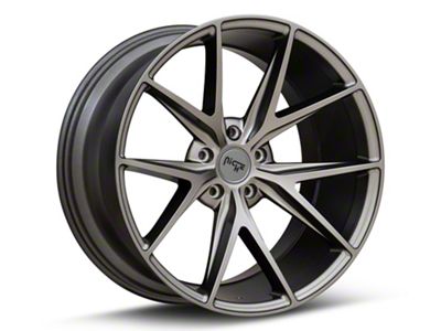 Niche Misano Matte Gunmetal Wheel; Rear Only; 20x10.5; 35mm Offset (10-15 Camaro)