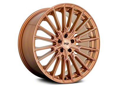 Niche Premio Bronze Brushed Wheel; Rear Only; 20x10.5; 35mm Offset (10-15 Camaro, Excluding ZL1)