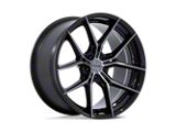Niche Prodigy 5 Gloss Black with Dark Tinted Clear Wheel; 18x9.5; 40mm Offset (10-15 Camaro, Excluding ZL1)