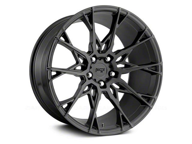 209 Color Rim Niche Camaro Staccato Matte Black Wheel; 20x9; 35mm Offset M183209021 ...
