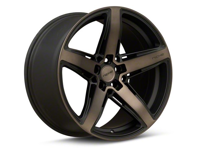 Niche Teramo Matte Black with Double Dark Tint Wheel; 20x9.5 (10-15 Camaro)