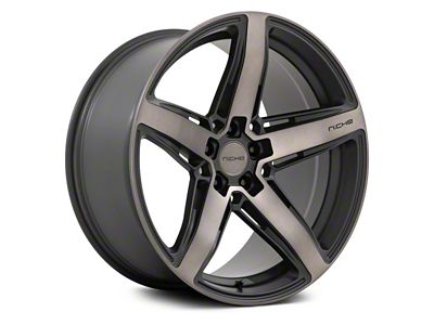 Niche Teramo Matte Black Machined Double Dark Tint Wheel; 20x9 (10-15 Camaro)