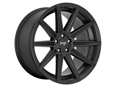 Niche Tifosi Matte Black Wheel; Rear Only; 20x10.5; 35mm Offset (10-15 Camaro, Excluding ZL1)