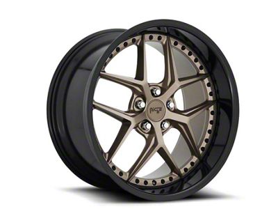 Niche Vice Matte Bronze with Black Bead Ring Wheel; 20x9 (10-15 Camaro)