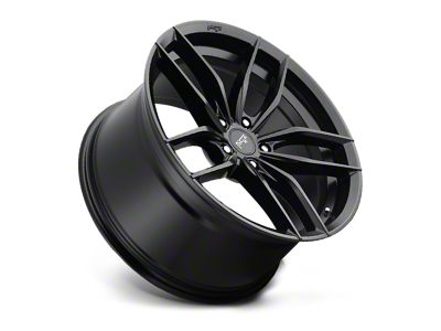 Niche Vosso Matte Black Wheel; Rear Only; 20x10.5 (10-15 Camaro)