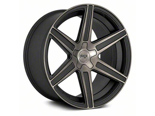 Niche Carina Matte Black Machined Double Dark Tint Wheel; 20x9 (10-14 Mustang)
