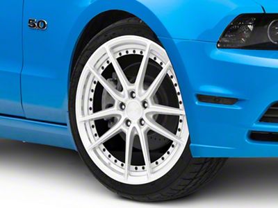 Niche DFS Gloss Silver Machined Wheel; 20x9; 35mm Offset (10-14 Mustang)