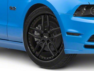 Niche Methos Gloss Black with Matte Black Lip Wheel; 20x9 (10-14 Mustang)