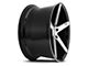 Niche Milan Gloss Black Brushed Wheel; 19x8.5 (10-14 Mustang)