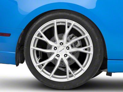 Niche Novara Silver Wheel; Rear Only; 20x10.5; 20mm Offset (10-14 Mustang)
