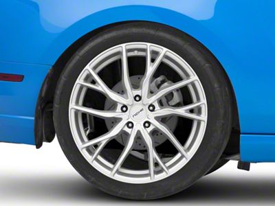 Niche Novara Silver Wheel; Rear Only; 20x10.5; 40mm Offset (10-14 Mustang)