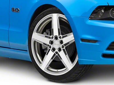 Niche Teramo Anthracite Brushed Face Tint Clear Wheel; 20x9.5; 25mm Offset (10-14 Mustang)