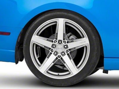 Niche Teramo Anthracite Brushed Face Tint Clear Wheel; Rear Only; 20x11; 50mm Offset (10-14 Mustang)