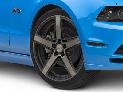 Niche Teramo Matte Black with Double Dark Tint Face Wheel; 20x9; 35mm Offset (10-14 Mustang)