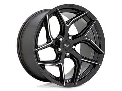 Niche Torsion Gloss Black Milled Wheel; 20x9 (10-14 Mustang)