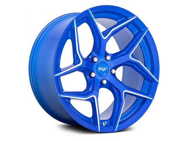 Niche Torsioni Anodized Blue Milled Wheel; 20x9 (10-14 Mustang)