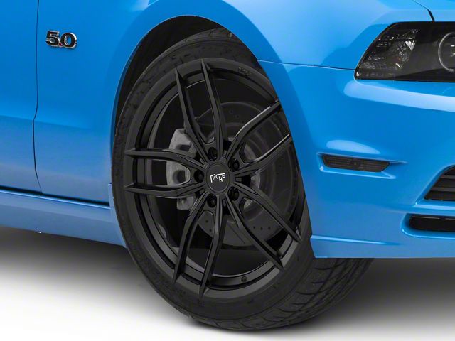Niche Vosso Matte Black Wheel; 20x10 (10-14 Mustang)