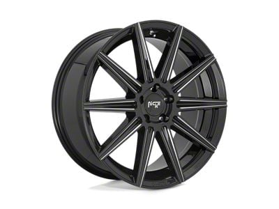Niche Tifosi Gloss Black Milled Wheel; 20x9; 35mm Offset (16-24 Camaro)