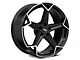 Niche Arrow Gloss Black with Brushed Face Wheel; 20x9 (05-09 Mustang)