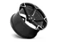 Niche Arrow Gloss Black with Brushed Face Wheel; Rear Only; 20x10.5 (05-09 Mustang)