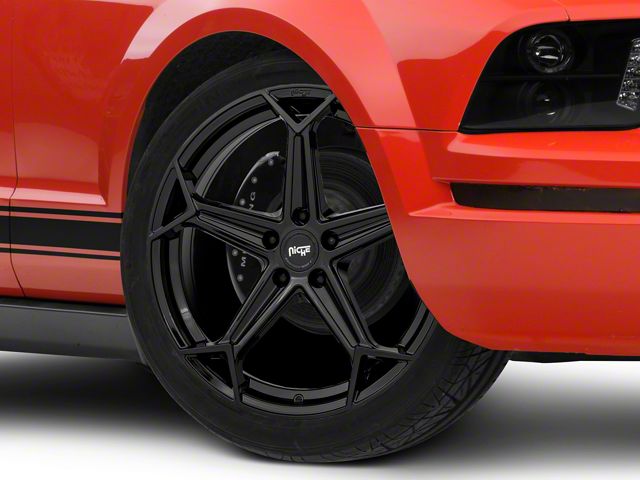 Niche Arrow Gloss Black Wheel; 20x9 (05-09 Mustang)