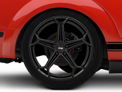 Niche Arrow Gloss Black Wheel; Rear Only; 20x10.5; 40mm Offset (05-09 Mustang)
