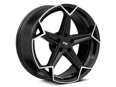 Niche Arrow Gloss Black with Brushed Face Wheel; 20x9 (06-10 RWD Charger)