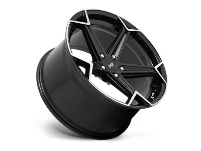 Niche Arrow Gloss Black with Brushed Face Wheel; Rear Only; 20x10.5 (06-10 RWD Charger)