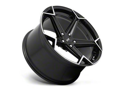 Niche Arrow Gloss Black with Brushed Face Wheel; Rear Only; 20x10.5; 20mm Offset (11-23 RWD Charger)