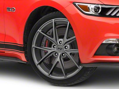 Niche Misano Matte Gunmetal Wheel; 19x8.5; 35mm Offset (15-23 Mustang GT, EcoBoost, V6)