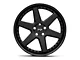 Niche Altair Gloss Black with Matte Black Lip Wheel; 20x9 (2024 Mustang)
