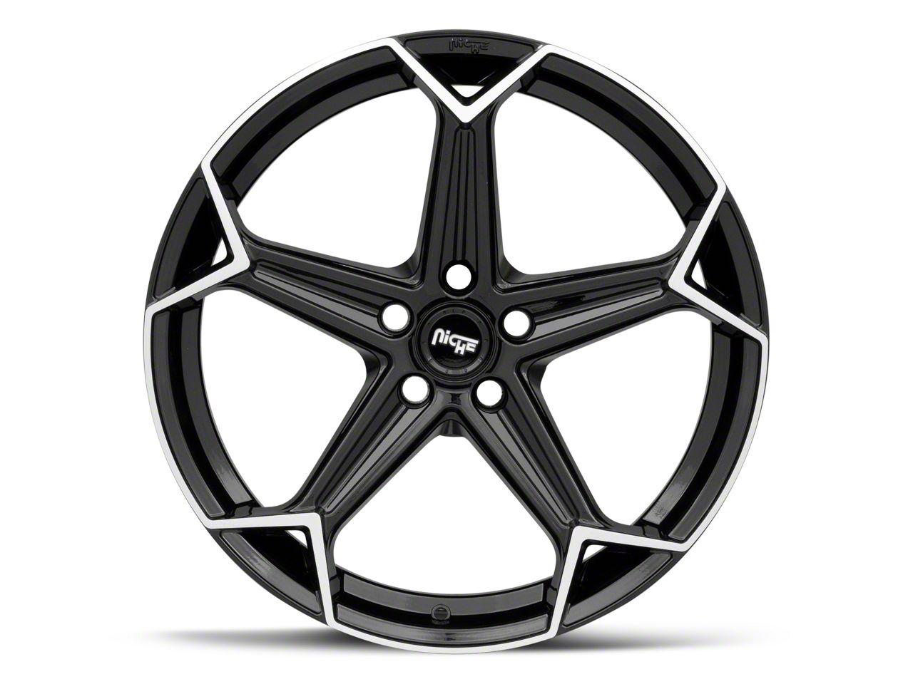 Mazzi Freestyle Gloss Black Machined Wheel; 20x8.5; 35mm Offset (84-01 Jeep  Cherokee XJ)