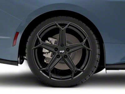 Niche Arrow Gloss Black Wheel; Rear Only; 20x10.5 (2024 Mustang)