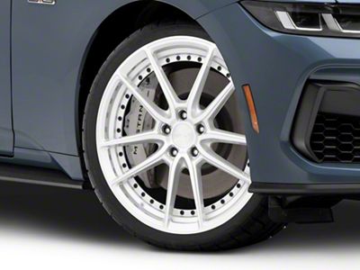 Niche DFS Gloss Silver Machined Wheel; 20x9; 35mm Offset (24-25 Mustang)